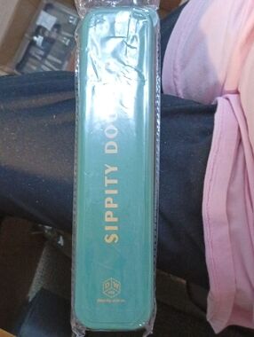 DesignWorks Ink Teal 'SIPPITY DO' Travel Case with Gold Lettering